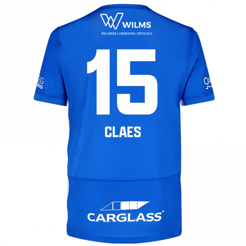 Enfant Football Maillot Thomas Claes #15 Bleu Tenues Domicile 2024/25 Canada