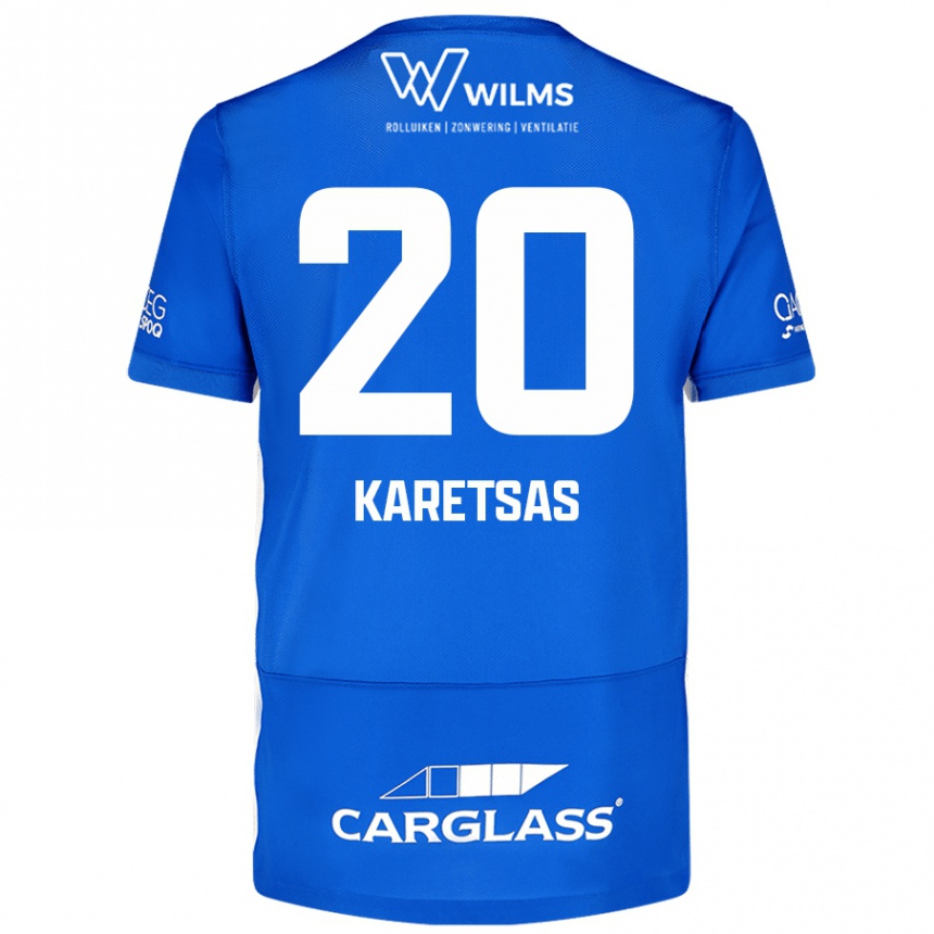 Kids Football Konstantinos Karetsas #20 Blue Home Jersey 2024/25 T-Shirt Canada