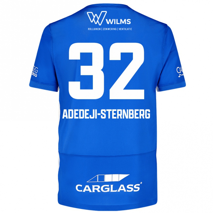 Kids Football Noah Adedeji-Sternberg #32 Blue Home Jersey 2024/25 T-Shirt Canada