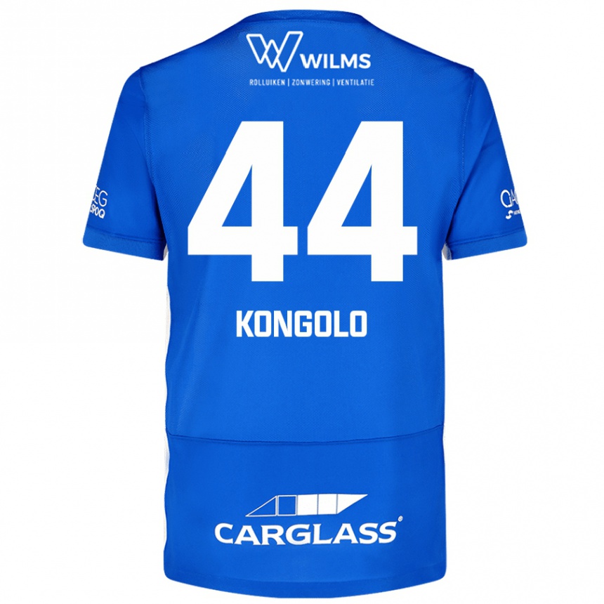 Kids Football Josue Kongolo #44 Blue Home Jersey 2024/25 T-Shirt Canada