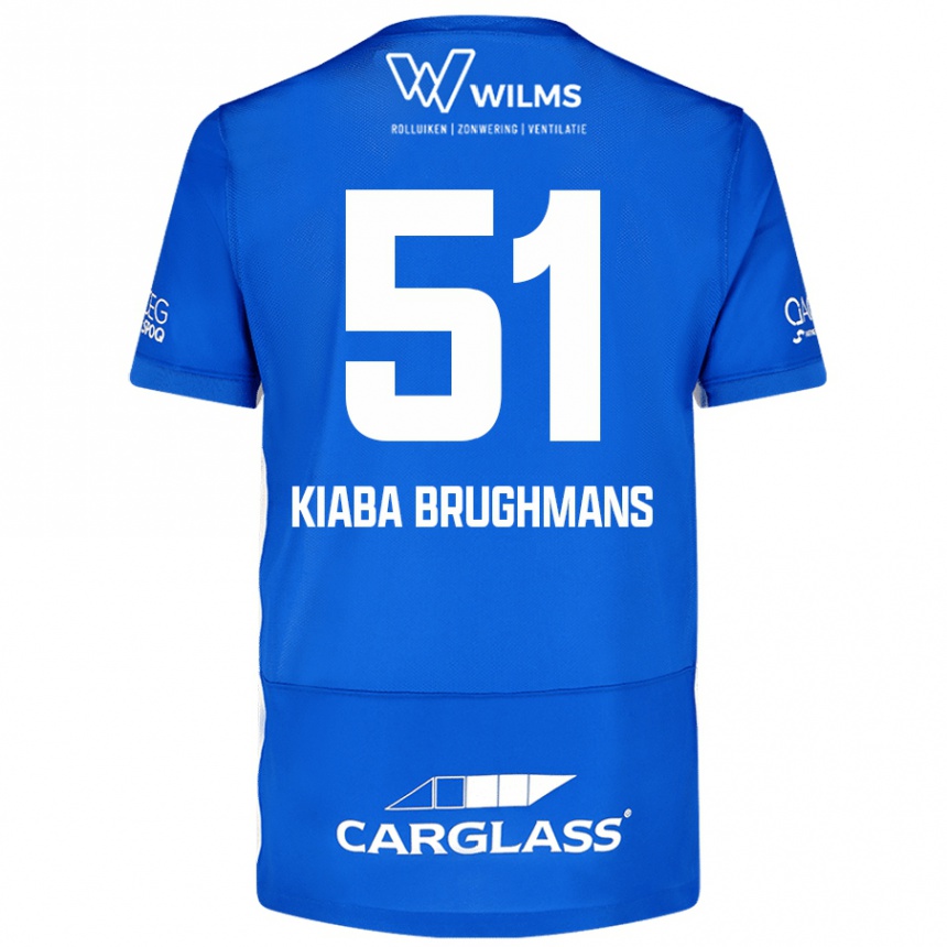 Kids Football Lucca Kiaba Brughmans #51 Blue Home Jersey 2024/25 T-Shirt Canada