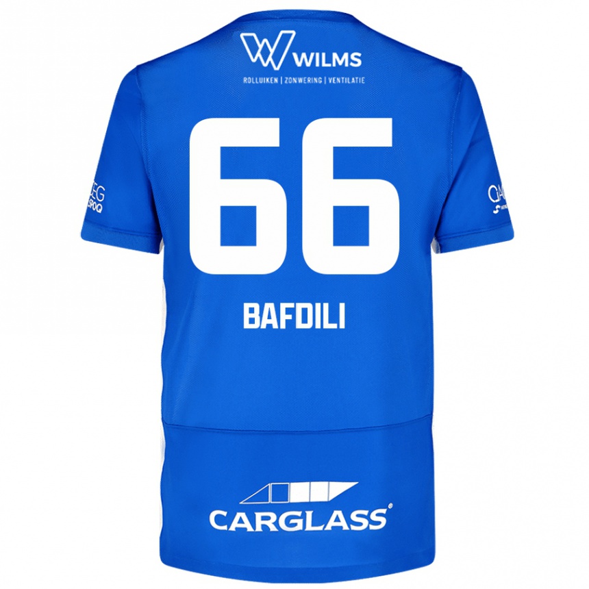 Kids Football Zaïd Bafdili #66 Blue Home Jersey 2024/25 T-Shirt Canada