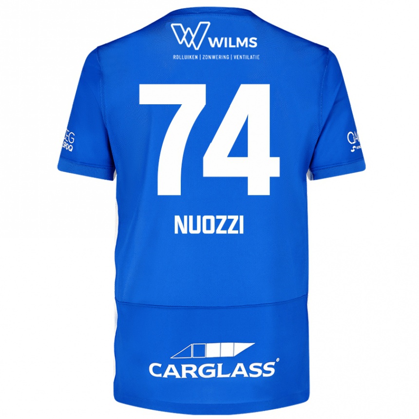 Kids Football Cédric Nuozzi #74 Blue Home Jersey 2024/25 T-Shirt Canada