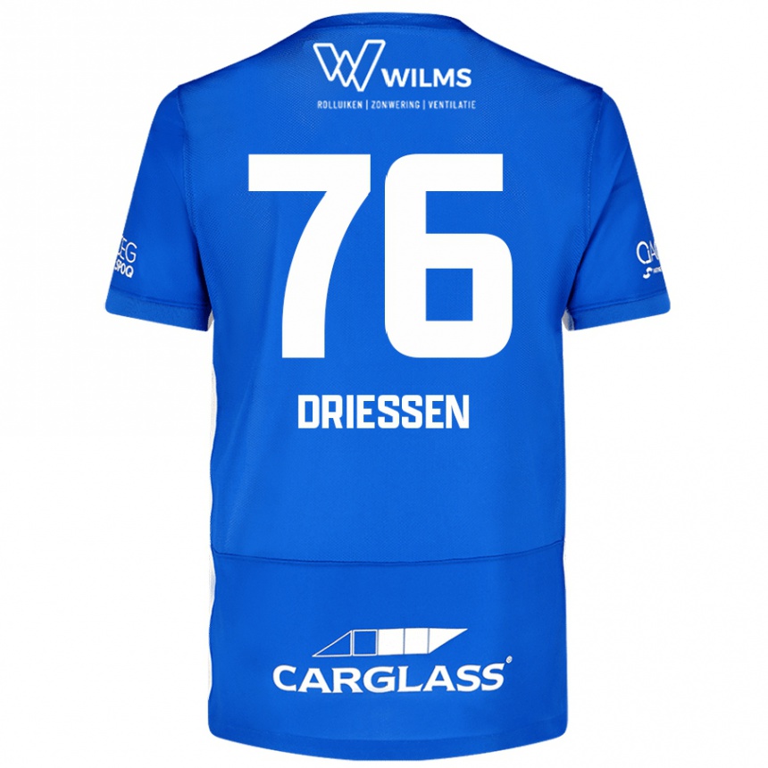 Enfant Football Maillot Jelle Driessen #76 Bleu Tenues Domicile 2024/25 Canada