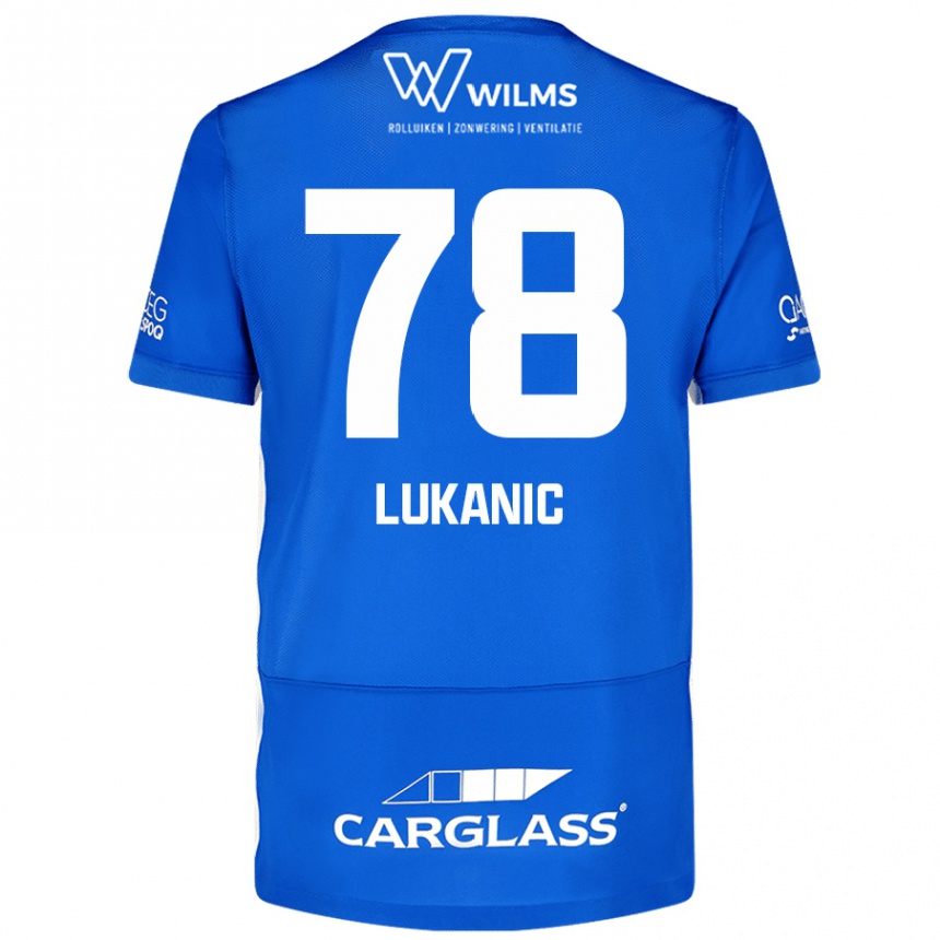 Kids Football Luka Lukanic #78 Blue Home Jersey 2024/25 T-Shirt Canada