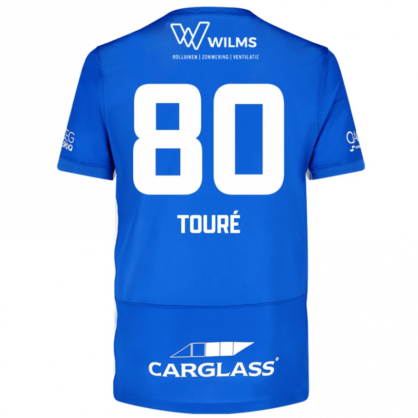 Kids Football Saïdou Touré #80 Blue Home Jersey 2024/25 T-Shirt Canada