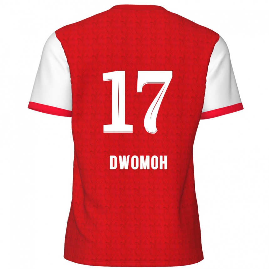 Kids Football Pierre Dwomoh #17 Red White Home Jersey 2024/25 T-Shirt Canada