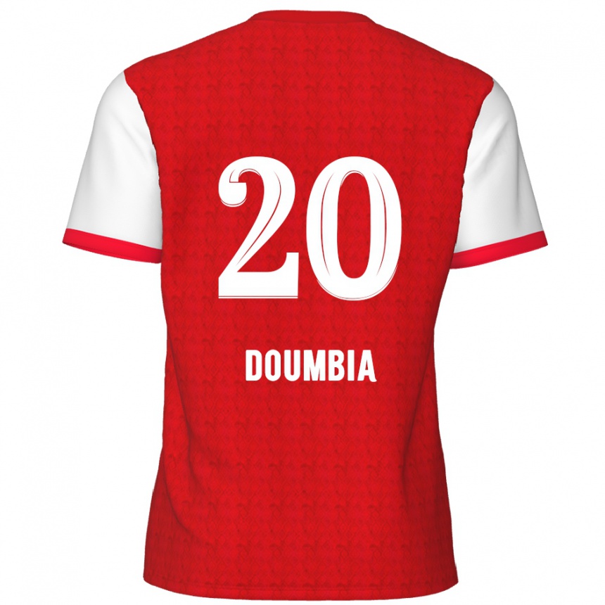 Kids Football Mahamadou Doumbia #20 Red White Home Jersey 2024/25 T-Shirt Canada