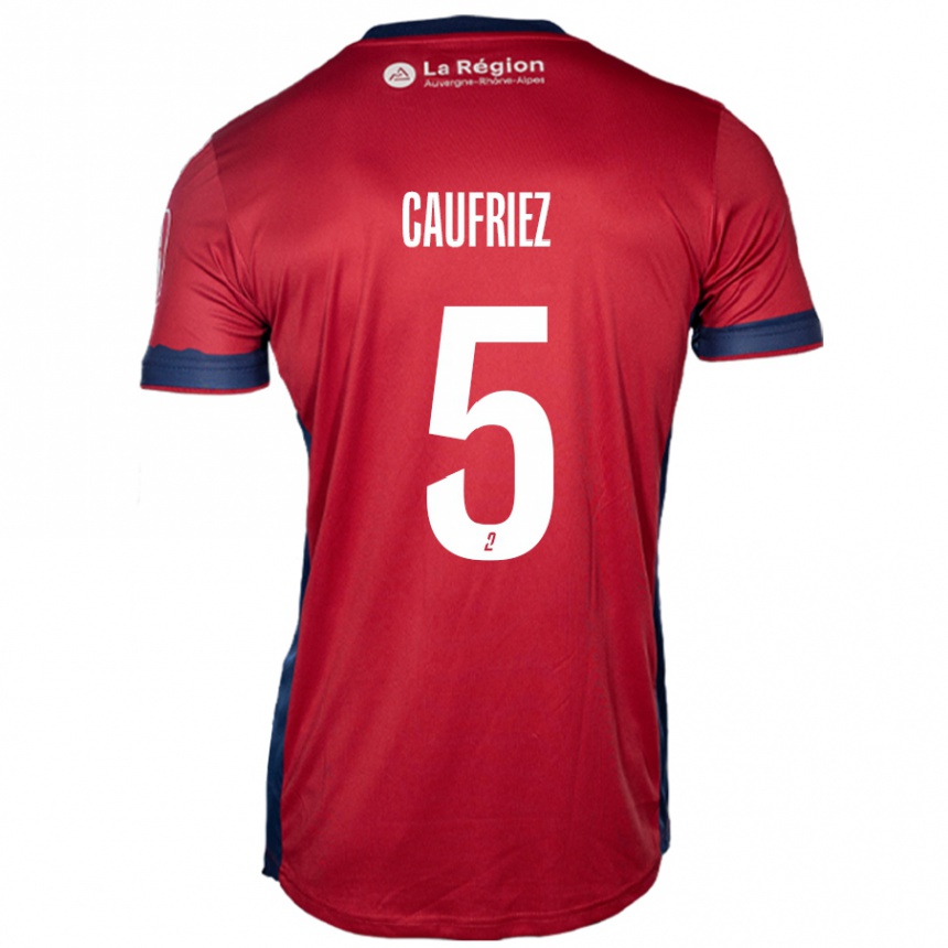 Enfant Football Maillot Maximiliano Caufriez #5 Bordeaux Clair Tenues Domicile 2024/25 Canada