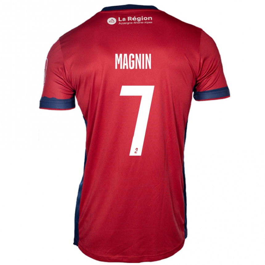 Enfant Football Maillot Yohann Magnin #7 Bordeaux Clair Tenues Domicile 2024/25 Canada