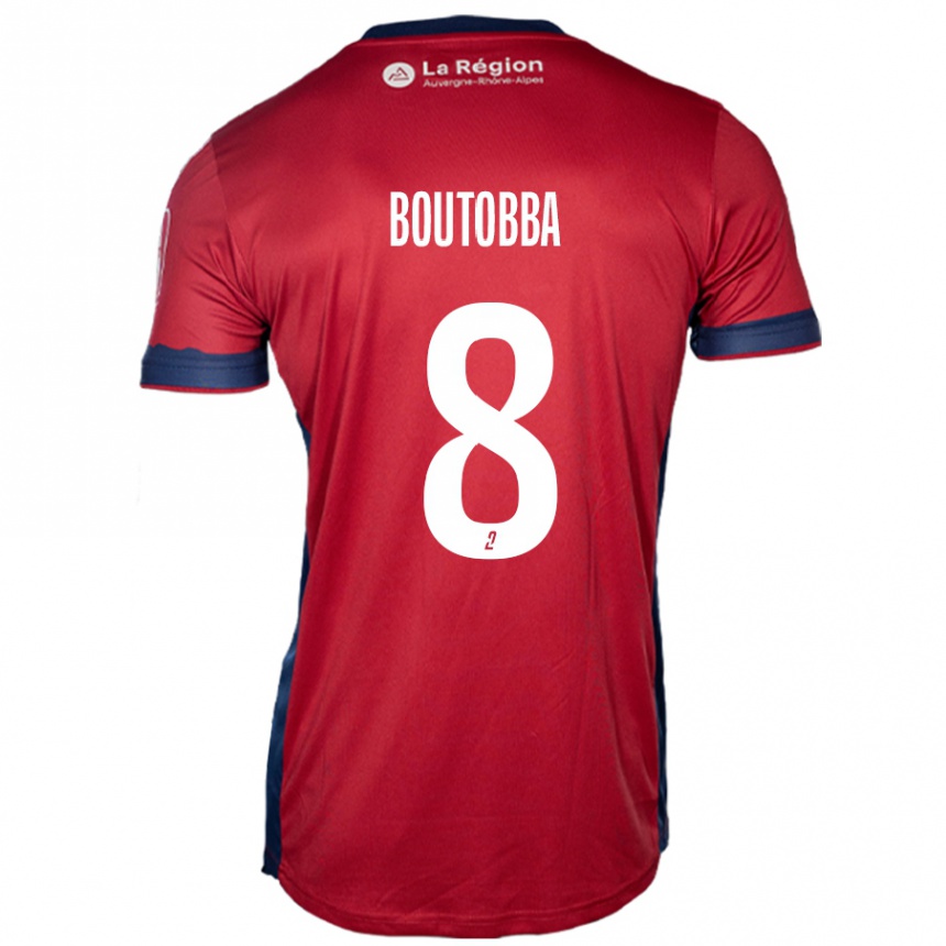 Kids Football Bilal Boutobba #8 Light Burgundy Home Jersey 2024/25 T-Shirt Canada