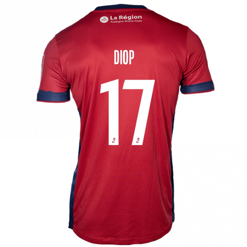 Enfant Football Maillot Ousmane Diop #17 Bordeaux Clair Tenues Domicile 2024/25 Canada