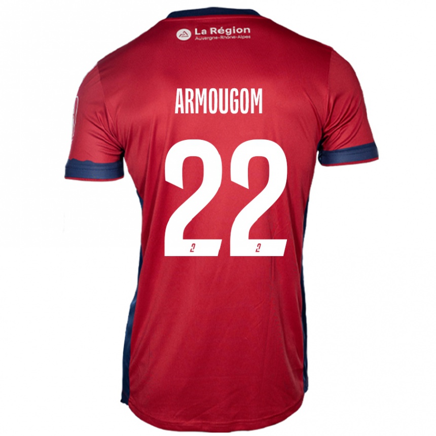 Enfant Football Maillot Yoël Armougom #22 Bordeaux Clair Tenues Domicile 2024/25 Canada