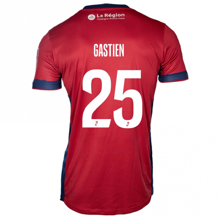 Enfant Football Maillot Johan Gastien #25 Bordeaux Clair Tenues Domicile 2024/25 Canada