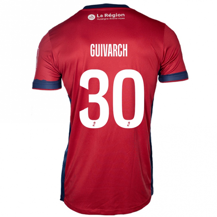 Enfant Football Maillot Théo Guivarch #30 Bordeaux Clair Tenues Domicile 2024/25 Canada