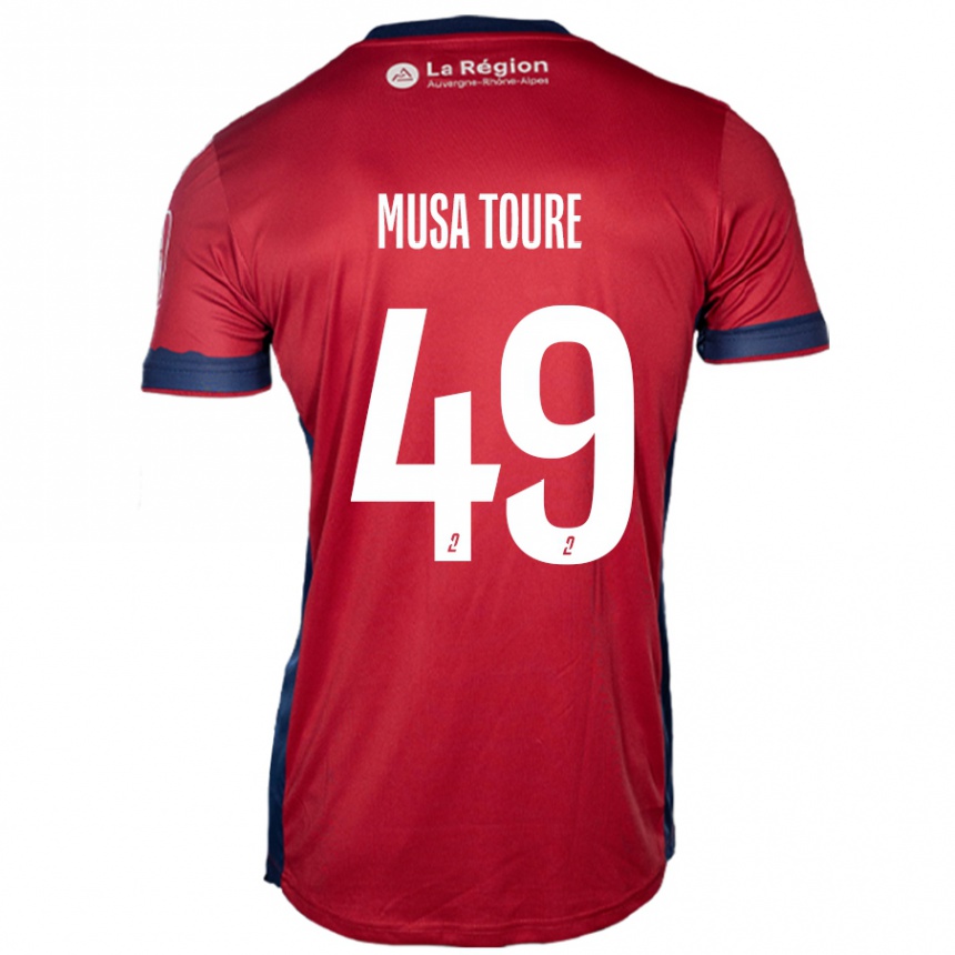 Enfant Football Maillot Musa Toure #49 Bordeaux Clair Tenues Domicile 2024/25 Canada