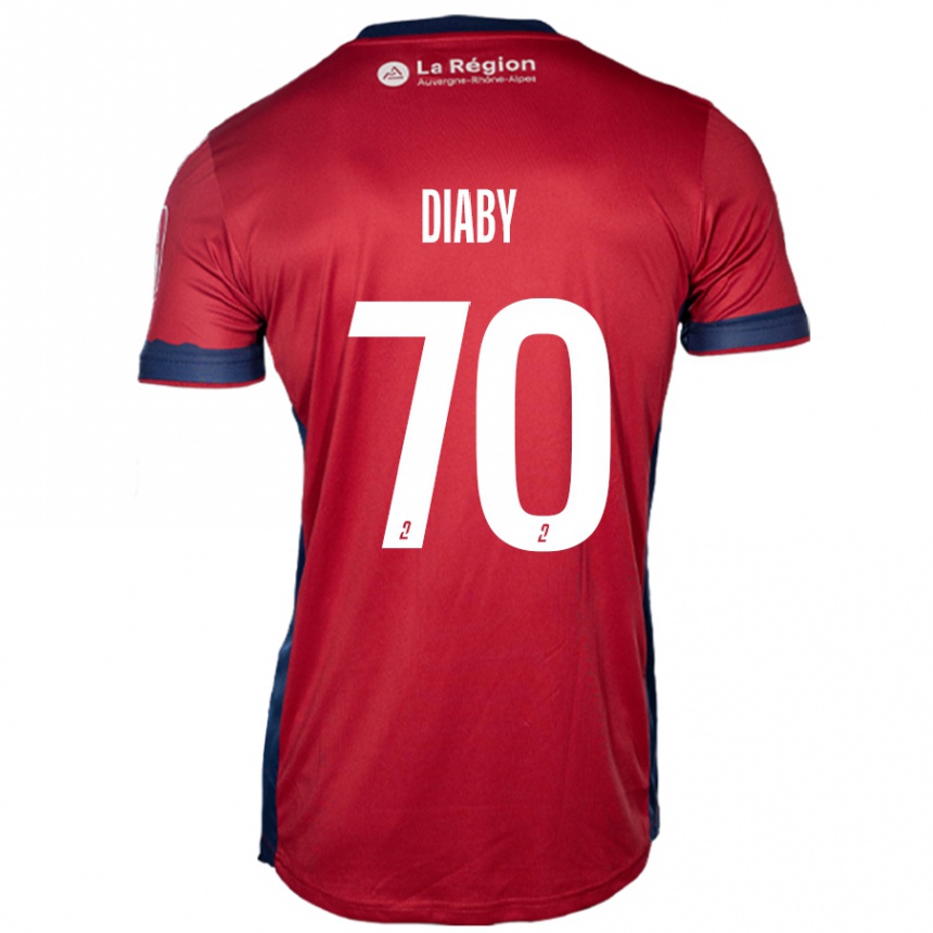 Kids Football Yadaly Diaby #70 Light Burgundy Home Jersey 2024/25 T-Shirt Canada