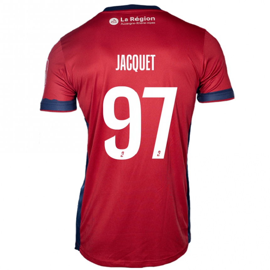 Enfant Football Maillot Jérémy Jacquet #97 Bordeaux Clair Tenues Domicile 2024/25 Canada