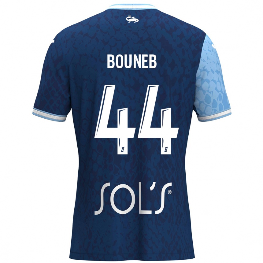 Kids Football Ismaïl Bouneb #44 Sky Blue Dark Blue Home Jersey 2024/25 T-Shirt Canada