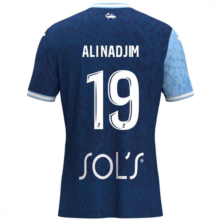 Kids Football Nadjma Ali Nadjim #19 Sky Blue Dark Blue Home Jersey 2024/25 T-Shirt Canada