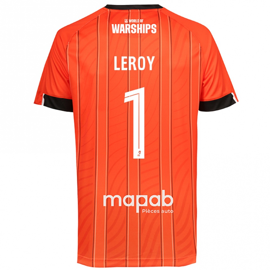 Kids Football Benjamin Leroy #1 Orange Home Jersey 2024/25 T-Shirt Canada