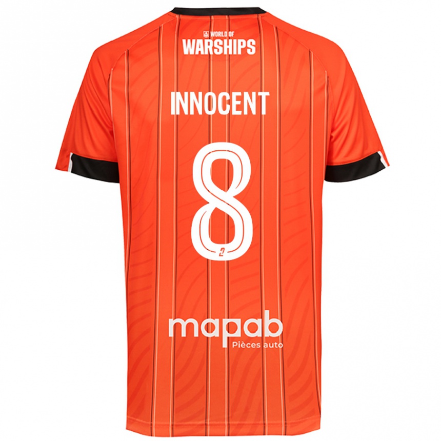 Kids Football Bonke Innocent #8 Orange Home Jersey 2024/25 T-Shirt Canada