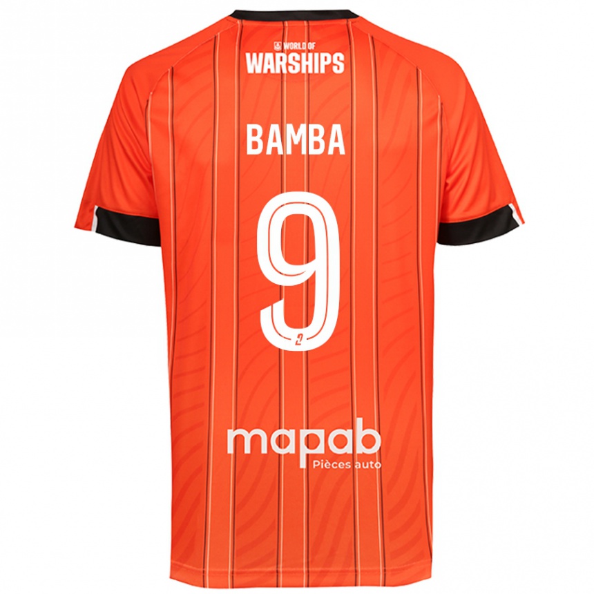 Kids Football Mohamed Bamba #9 Orange Home Jersey 2024/25 T-Shirt Canada