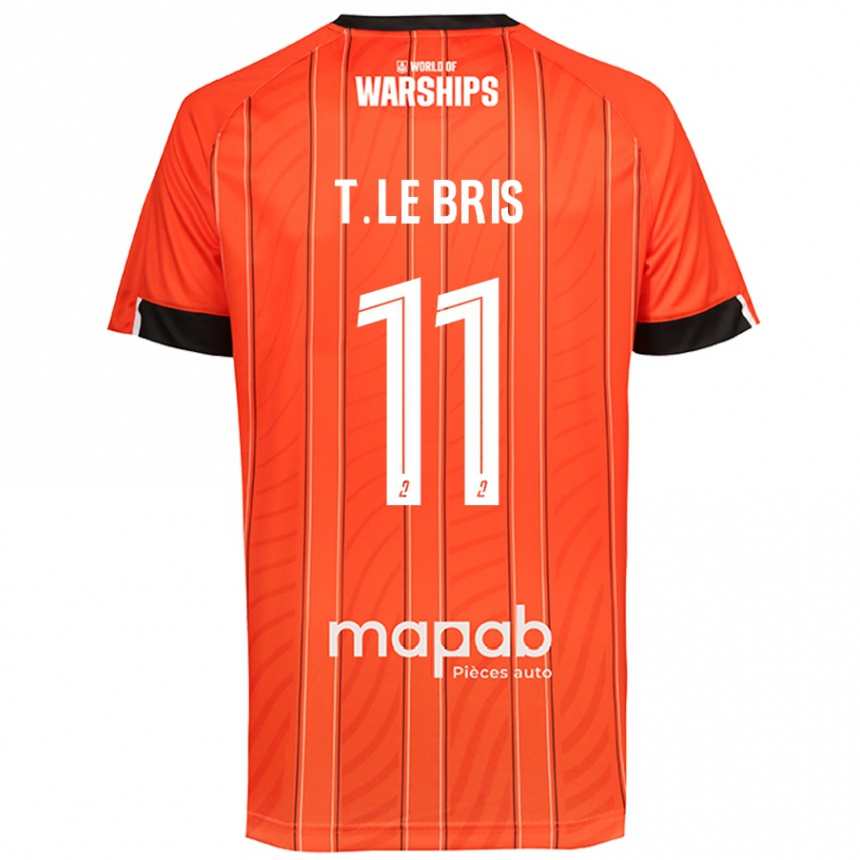 Kids Football Théo Le Bris #11 Orange Home Jersey 2024/25 T-Shirt Canada