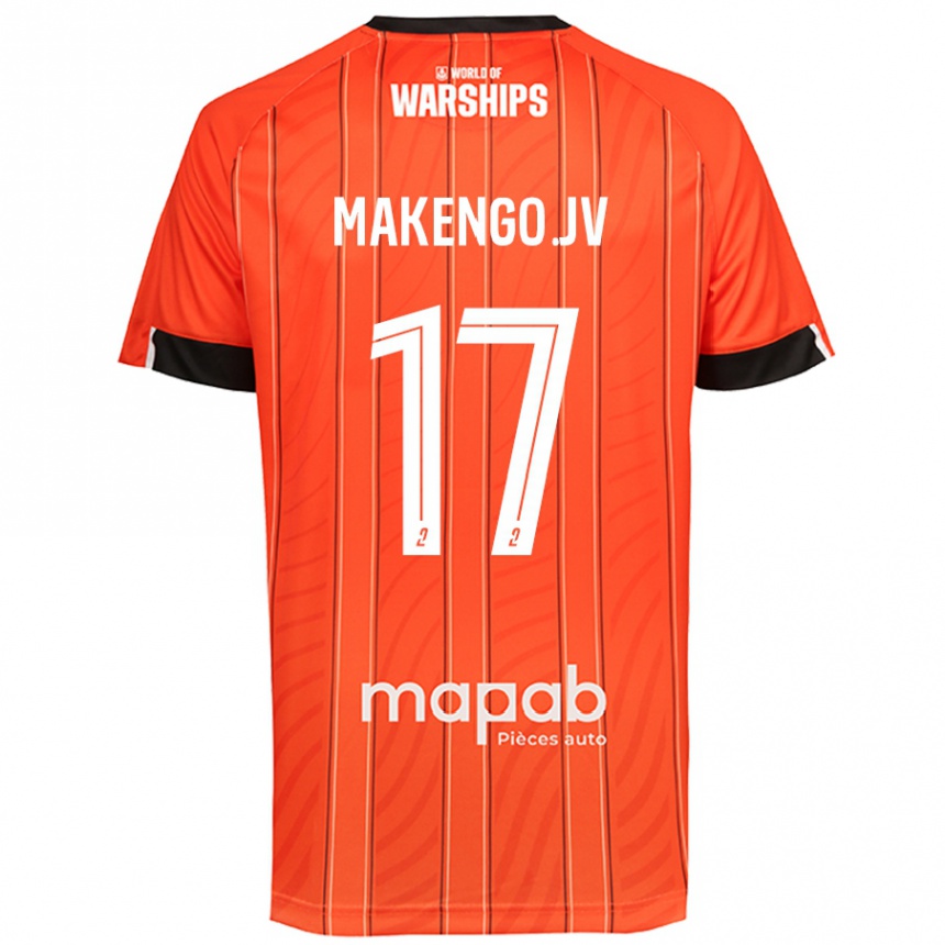 Kids Football Jean-Victor Makengo #17 Orange Home Jersey 2024/25 T-Shirt Canada