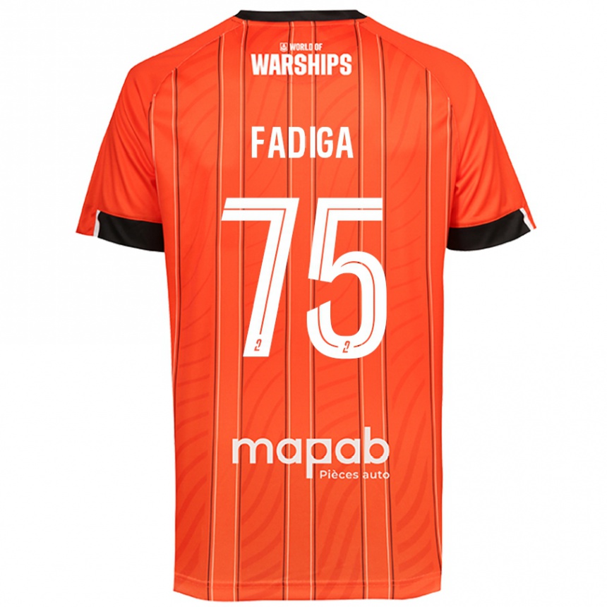 Kids Football Bandiougou Fadiga #75 Orange Home Jersey 2024/25 T-Shirt Canada