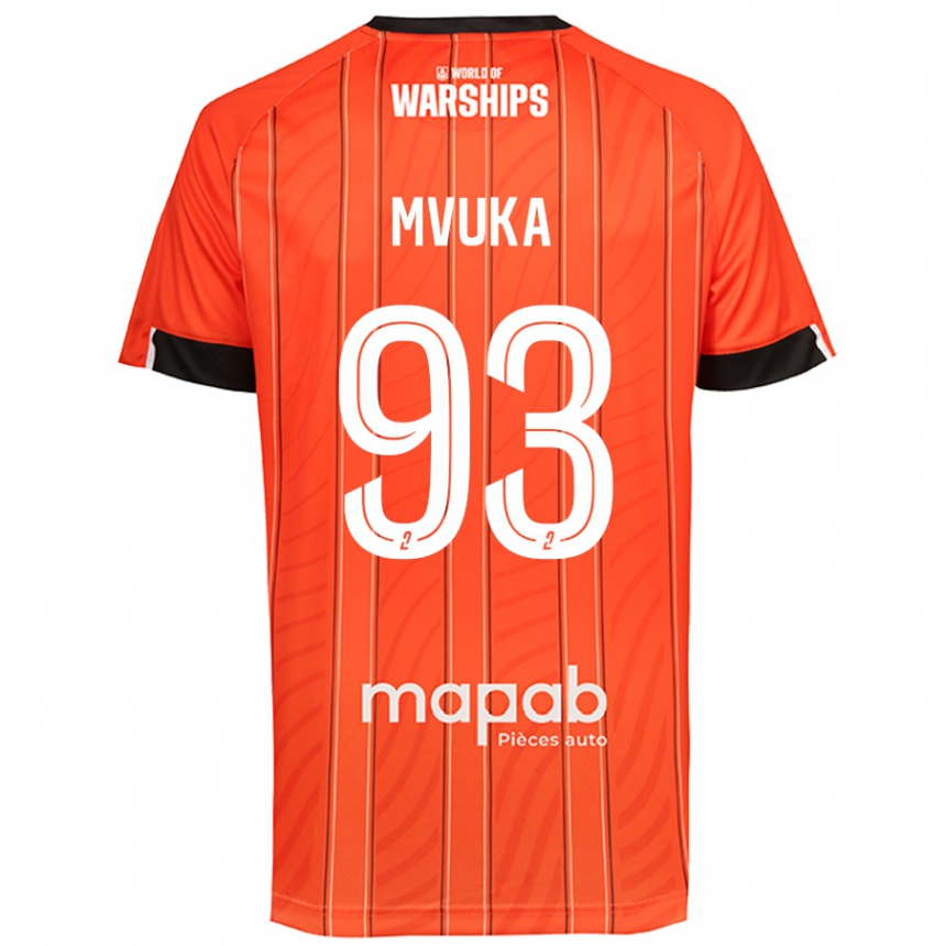 Kids Football Joel Mvuka #93 Orange Home Jersey 2024/25 T-Shirt Canada