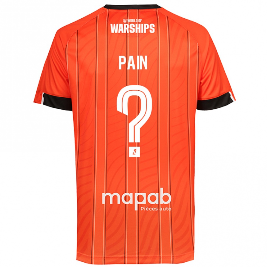 Kids Football Ilan Pain #0 Orange Home Jersey 2024/25 T-Shirt Canada