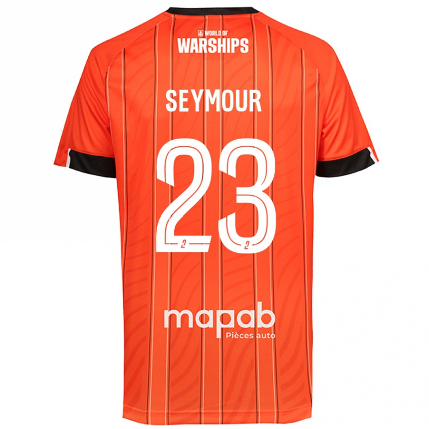 Kids Football Brice Seymour #23 Orange Home Jersey 2024/25 T-Shirt Canada