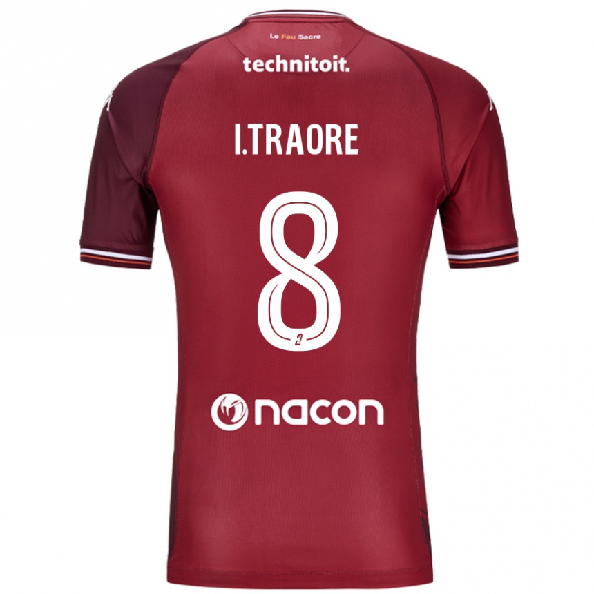 Enfant Football Maillot Ismaël Traoré #8 Rouge Grenade Tenues Domicile 2024/25 Canada