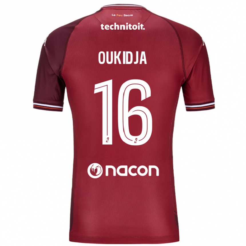 Enfant Football Maillot Alexandre Oukidja #16 Rouge Grenade Tenues Domicile 2024/25 Canada