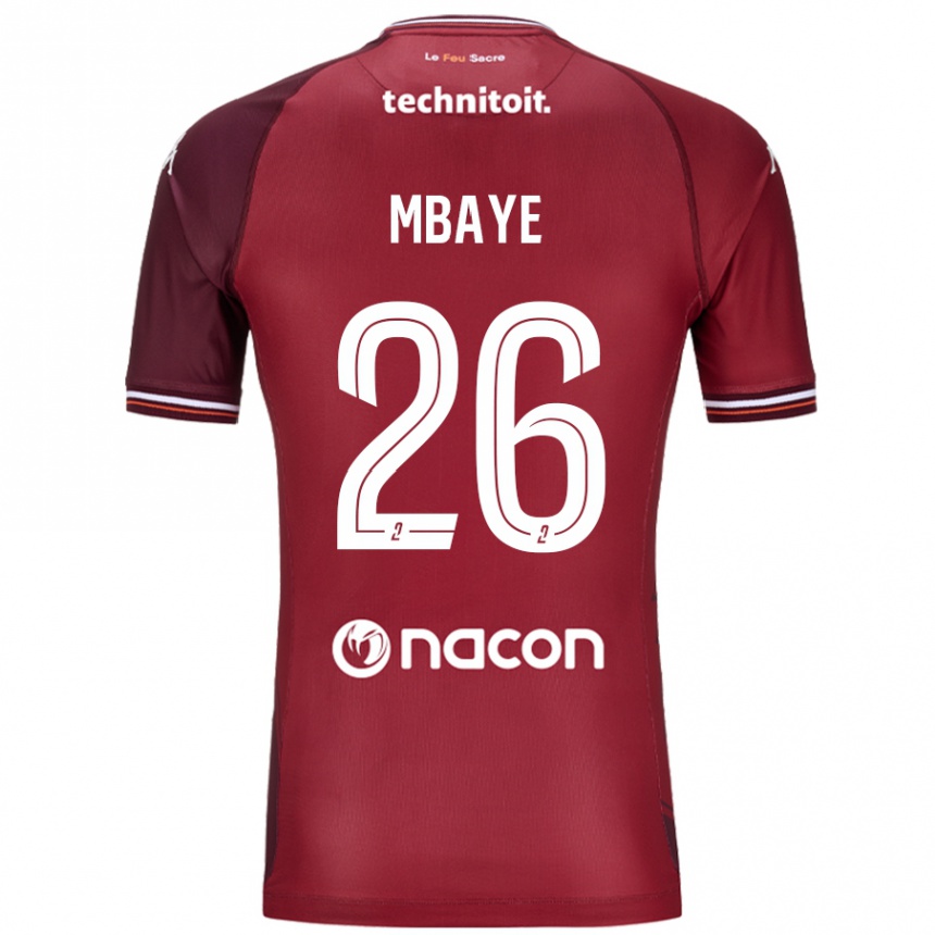 Enfant Football Maillot Malick Mbaye #26 Rouge Grenade Tenues Domicile 2024/25 Canada