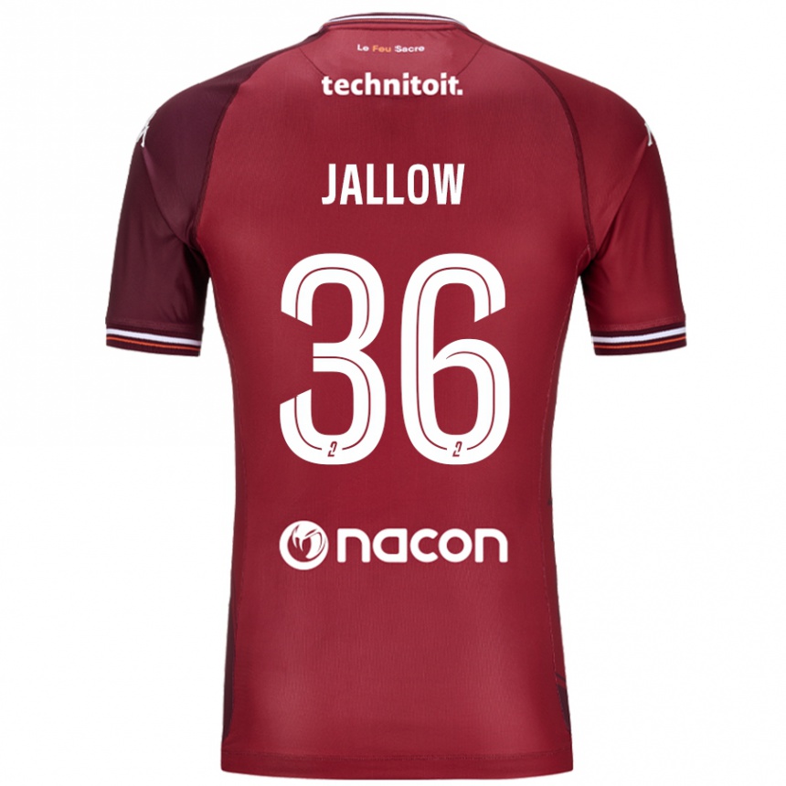 Kids Football Ablie Jallow #36 Red Granata Home Jersey 2024/25 T-Shirt Canada