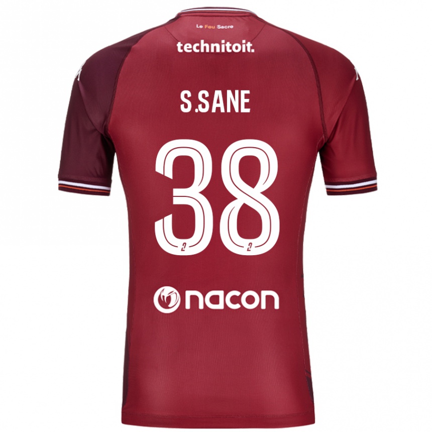 Enfant Football Maillot Sadibou Sané #38 Rouge Grenade Tenues Domicile 2024/25 Canada