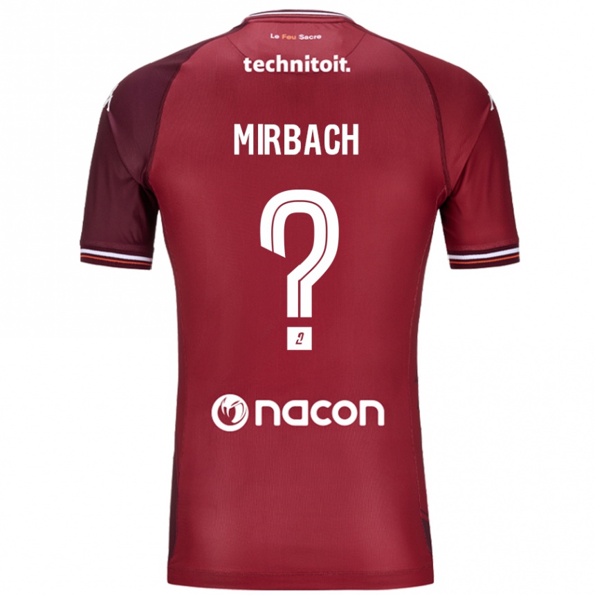 Enfant Football Maillot Alexis Mirbach #0 Rouge Grenade Tenues Domicile 2024/25 Canada