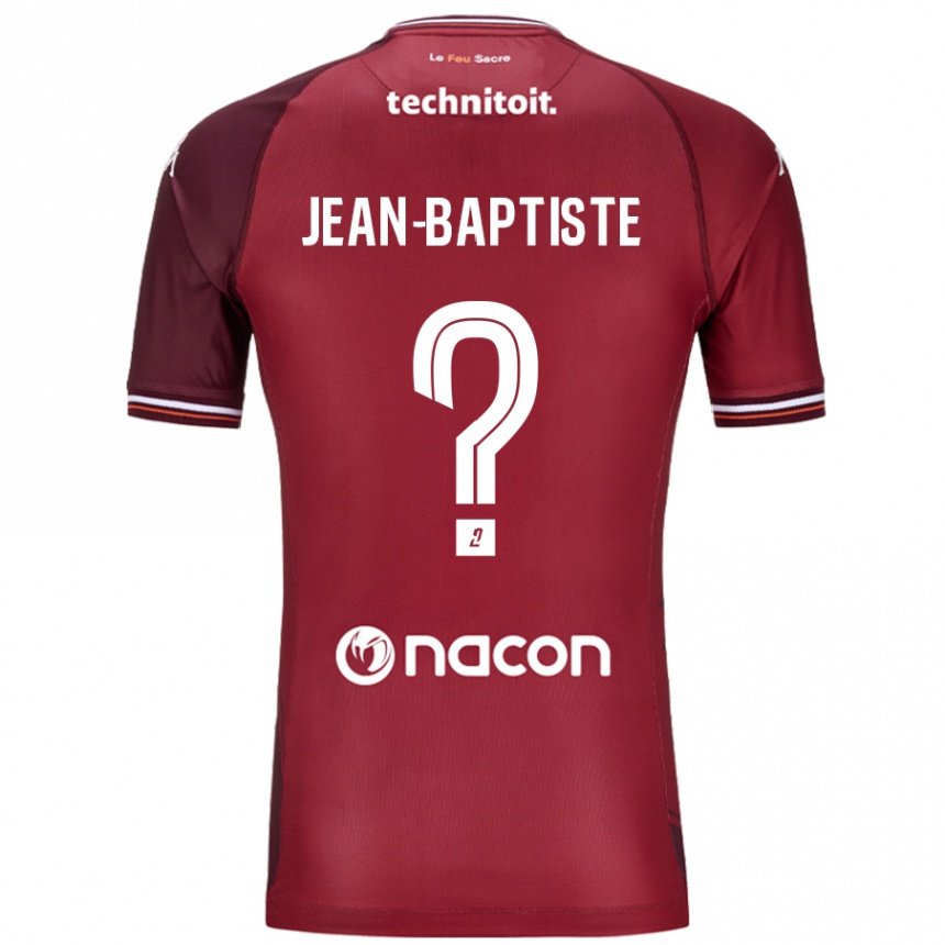 Enfant Football Maillot Romain Jean-Baptiste #0 Rouge Grenade Tenues Domicile 2024/25 Canada