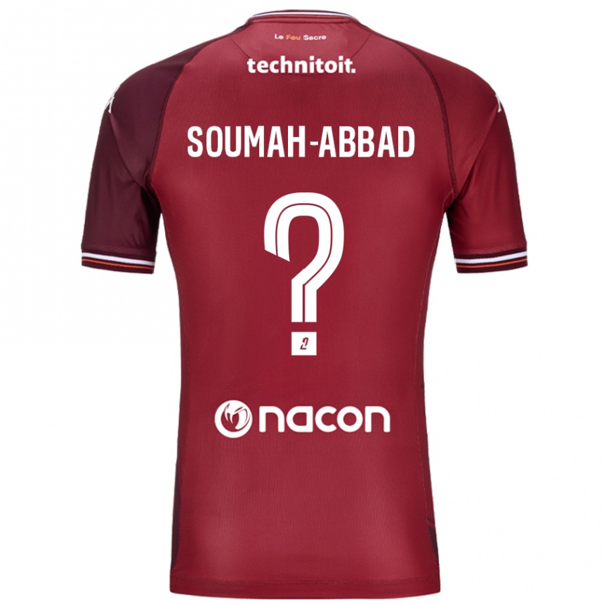 Kids Football Édouard Soumah-Abbad #0 Red Granata Home Jersey 2024/25 T-Shirt Canada