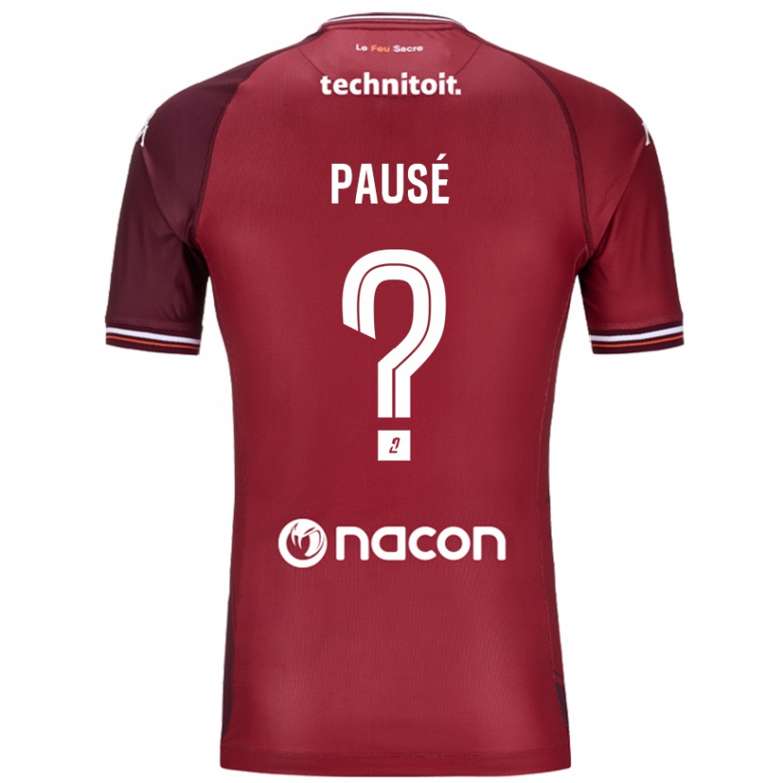 Enfant Football Maillot Luca Pausé #0 Rouge Grenade Tenues Domicile 2024/25 Canada