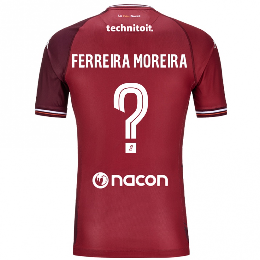 Enfant Football Maillot Ruben Ferreira Moreira #0 Rouge Grenade Tenues Domicile 2024/25 Canada