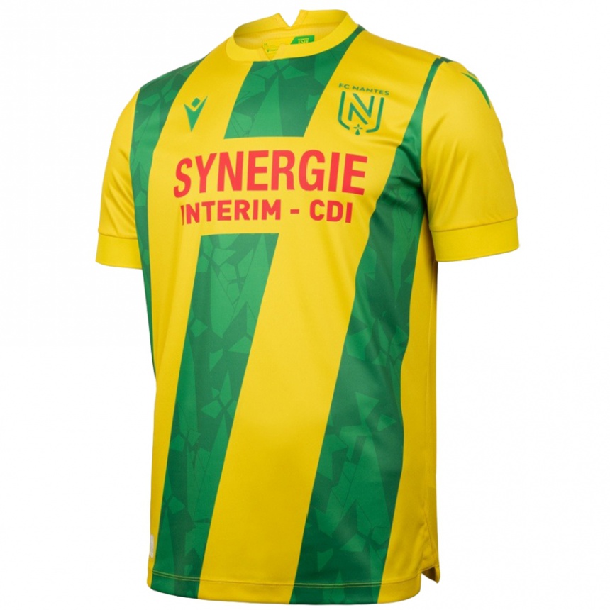 Enfant Football Maillot Moutanabi Bodiang #0 Jaune Vert Tenues Domicile 2024/25 Canada