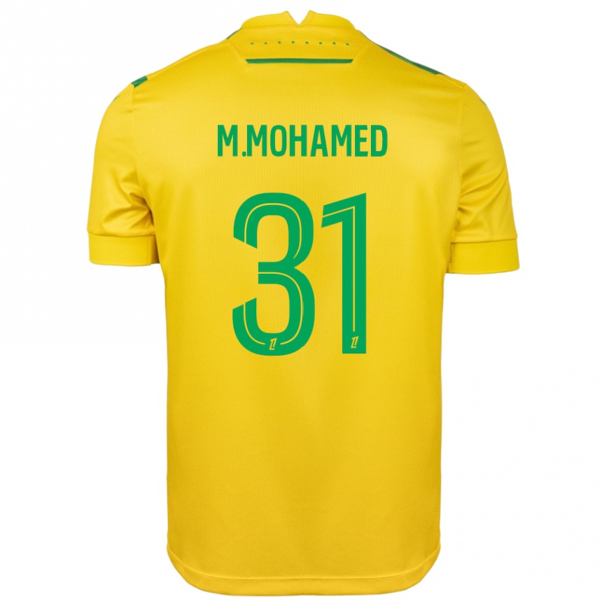 Kids Football Mostafa Mohamed #31 Yellow Green Home Jersey 2024/25 T-Shirt Canada