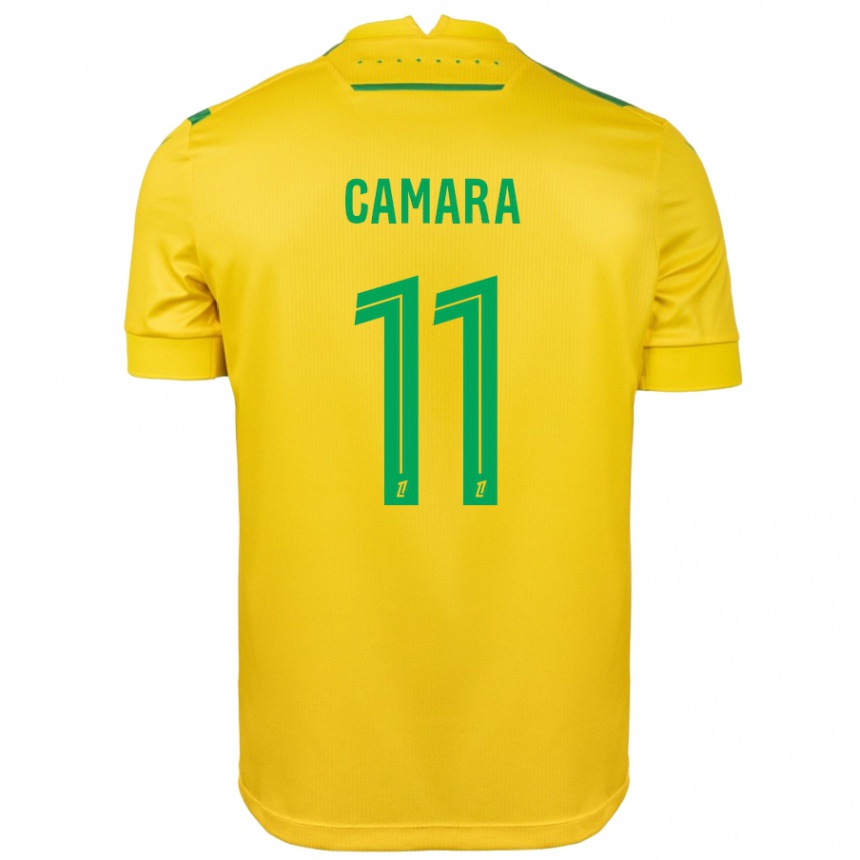 Kids Football Aboubacar Camara #11 Yellow Green Home Jersey 2024/25 T-Shirt Canada