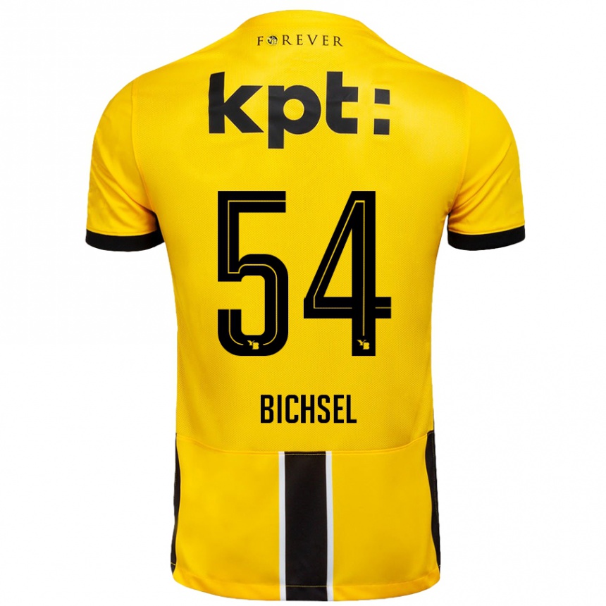 Enfant Football Maillot Joel Bichsel #54 Jaune Noir Tenues Domicile 2024/25 Canada