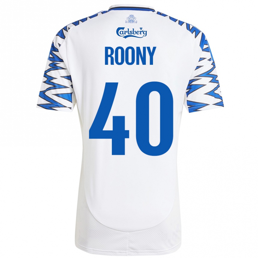 Kids Football Roony Bardghji #40 White Sky Blue Home Jersey 2024/25 T-Shirt Canada