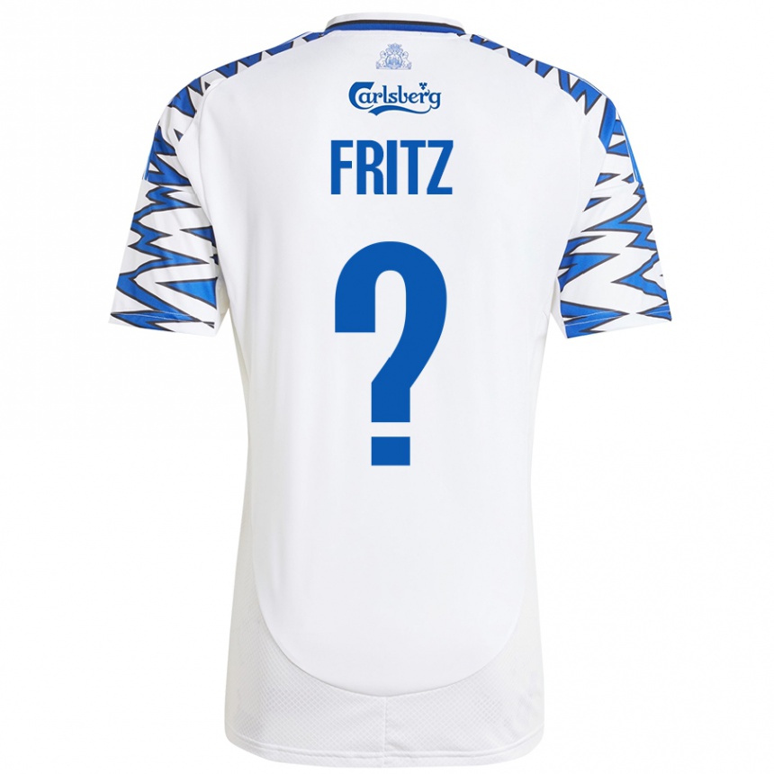 Kids Football Gustav Fritz #0 White Sky Blue Home Jersey 2024/25 T-Shirt Canada