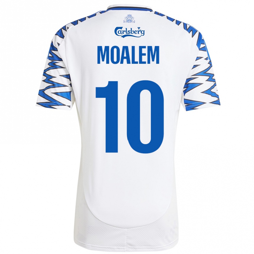 Kids Football Jonathan Moalem #10 White Sky Blue Home Jersey 2024/25 T-Shirt Canada